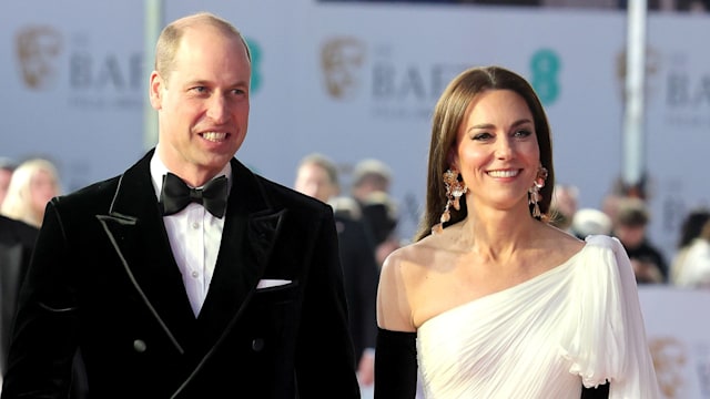 Kate Middleton attends EE BAFTA Film Awards 2023 with Prince William