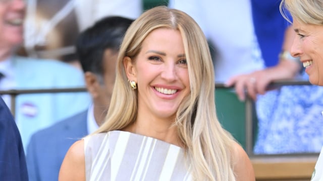 Ellie Goulding attends day eleven of the Wimbledon Tennis Championships at the All England Lawn Tennis and Croquet Club on July 10, 2025 in London, England