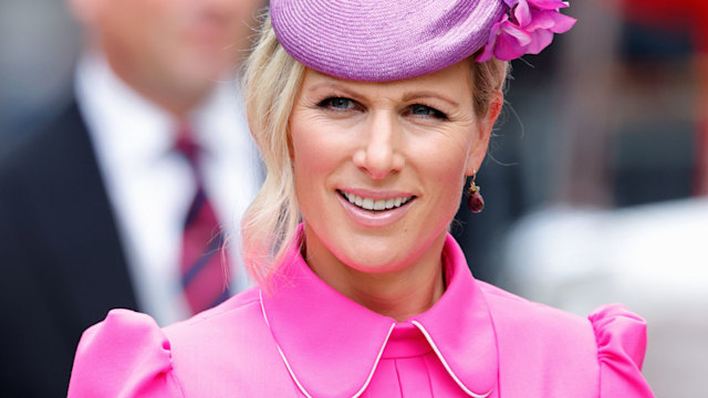 Zara Tindall pink dress