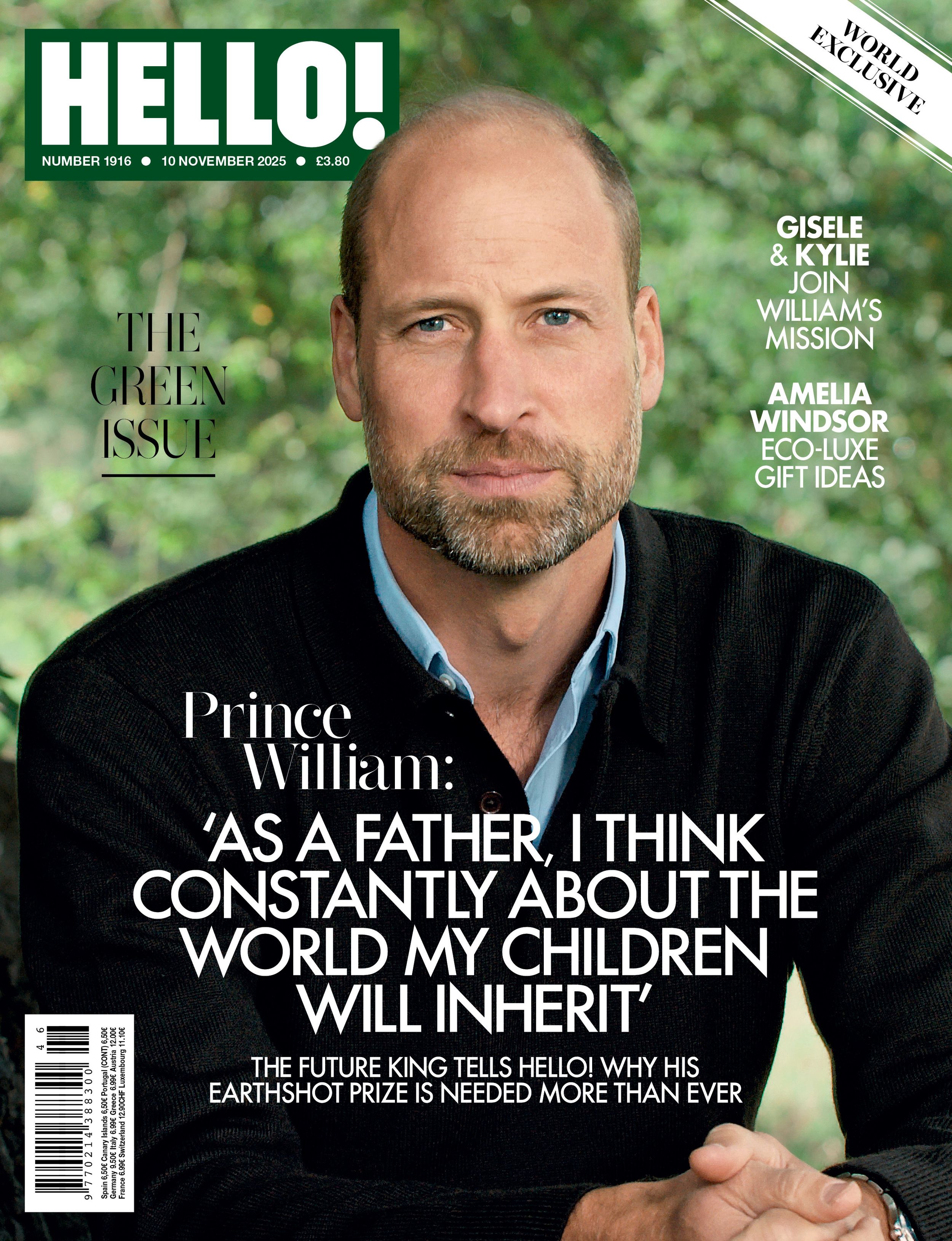 Prince William's exclusive for HELLO!'s Green Issue