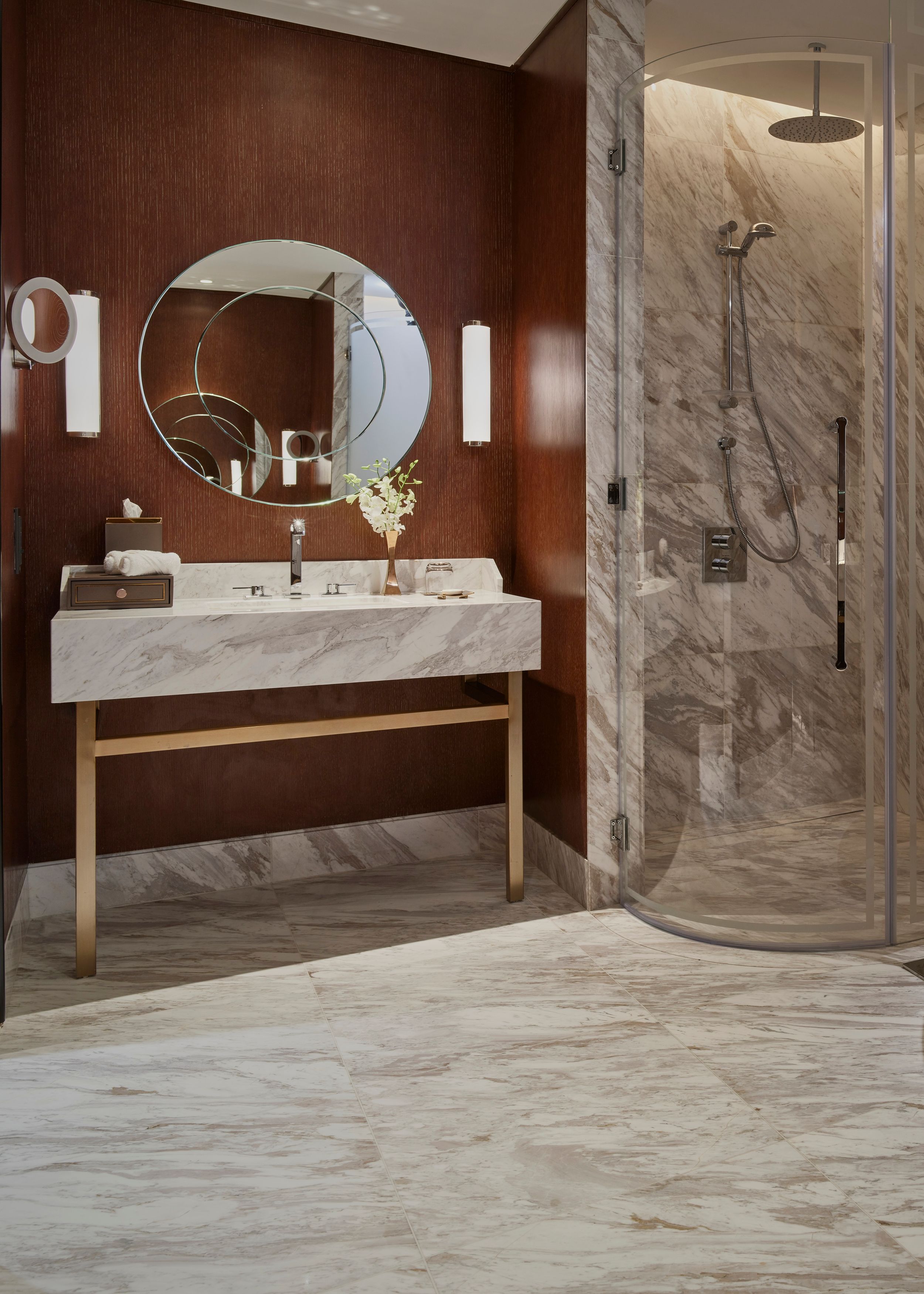 waldorf dubai difc bathroom marble