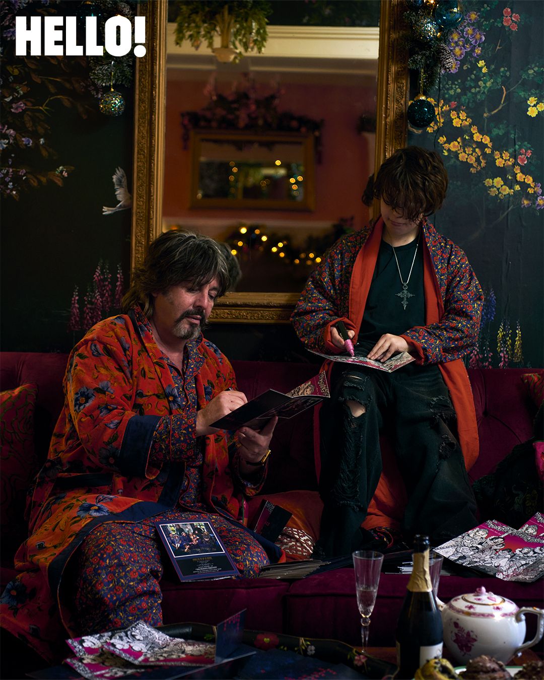 Laurence lives with nine of his family members