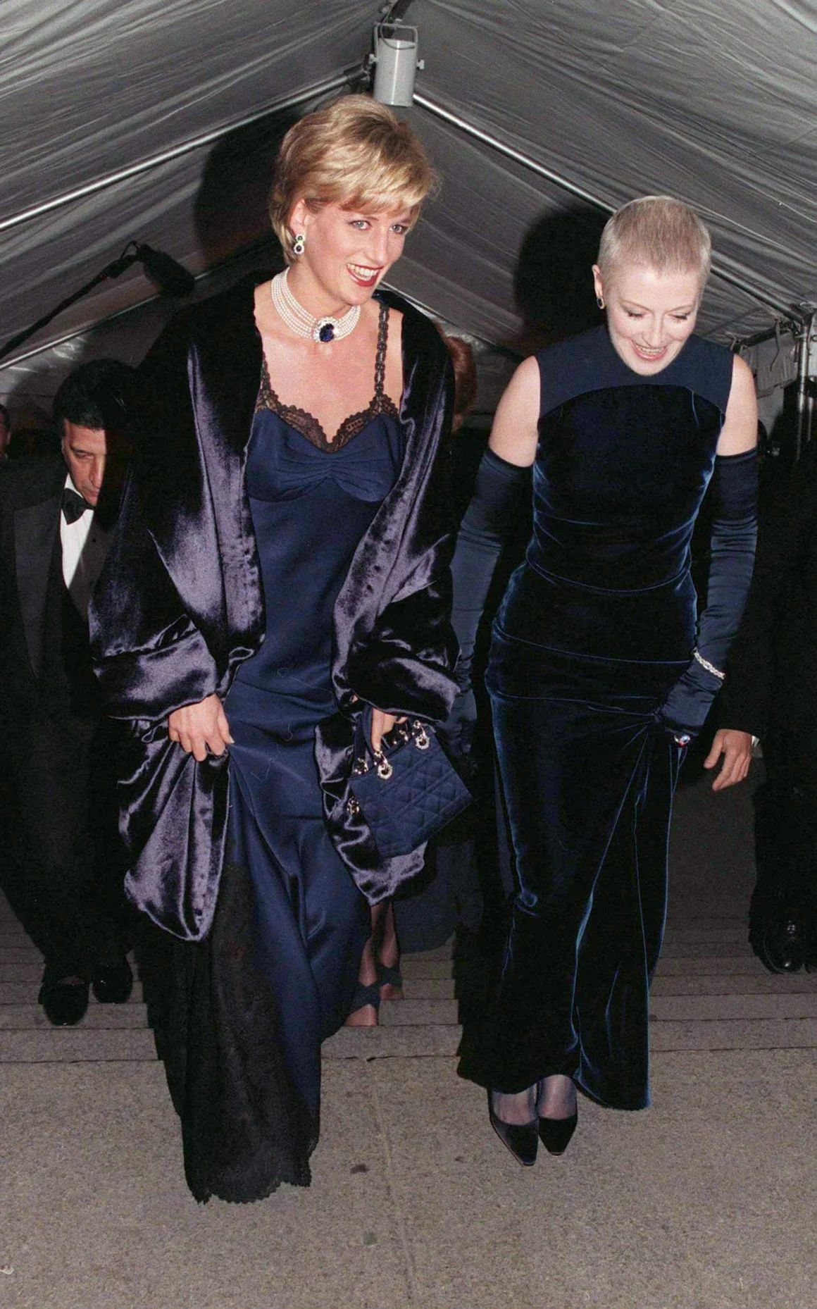 Princess Diana carries Lady Dior at the Met Gala 1996