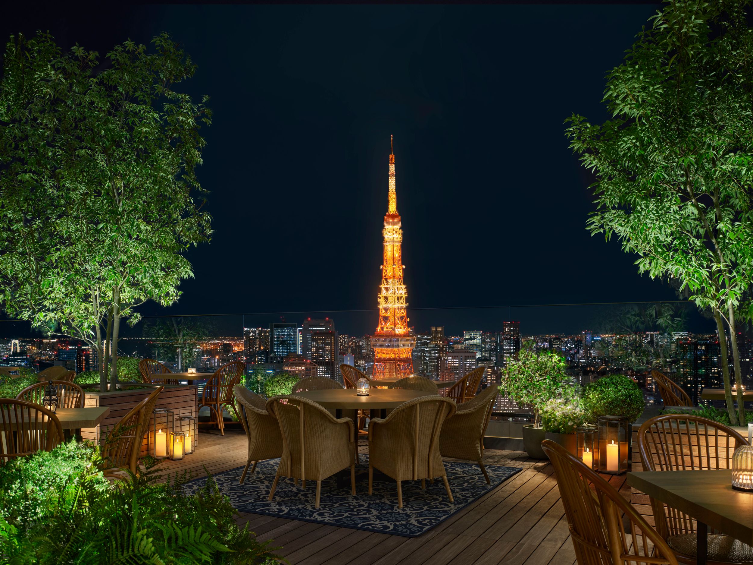 rooftop view at tokyo edition hotel
