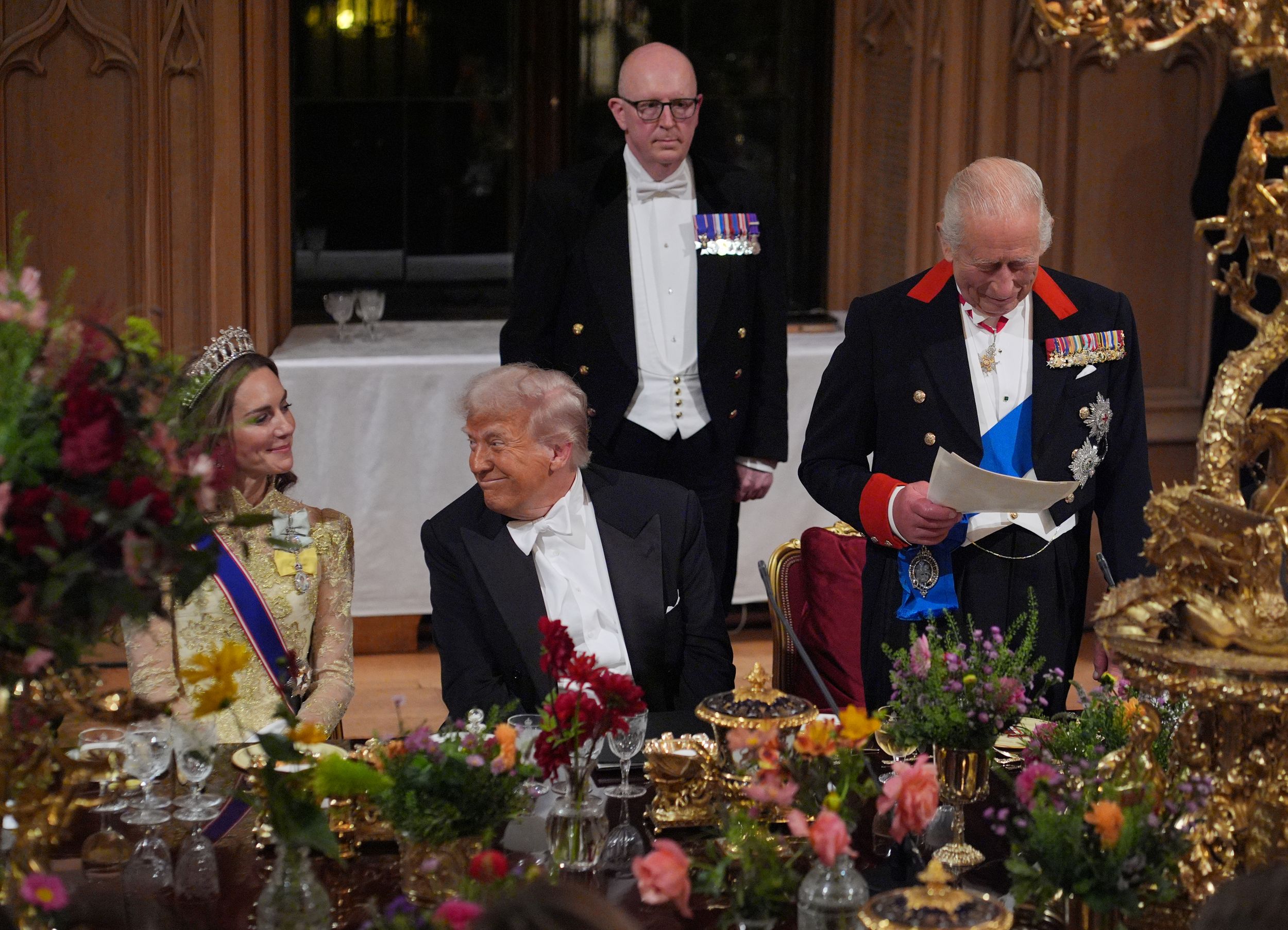 The Princess of Wales sat next to President Donald Trump in September 2025