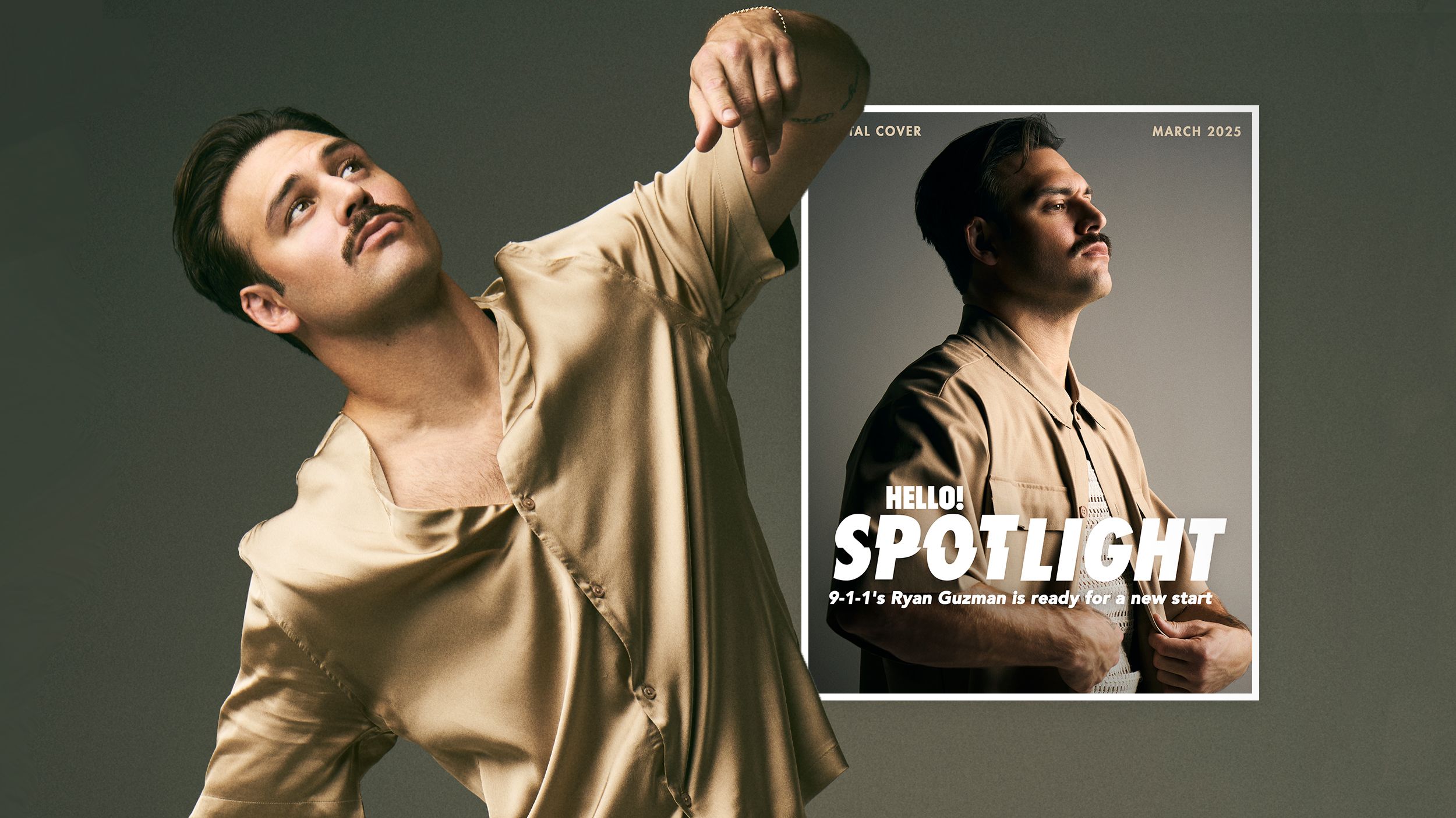 Ryan Guzman HELLO! Spotlight cover for March 2025