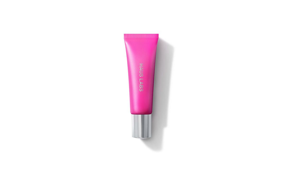 pink tube of haus labs makeup 