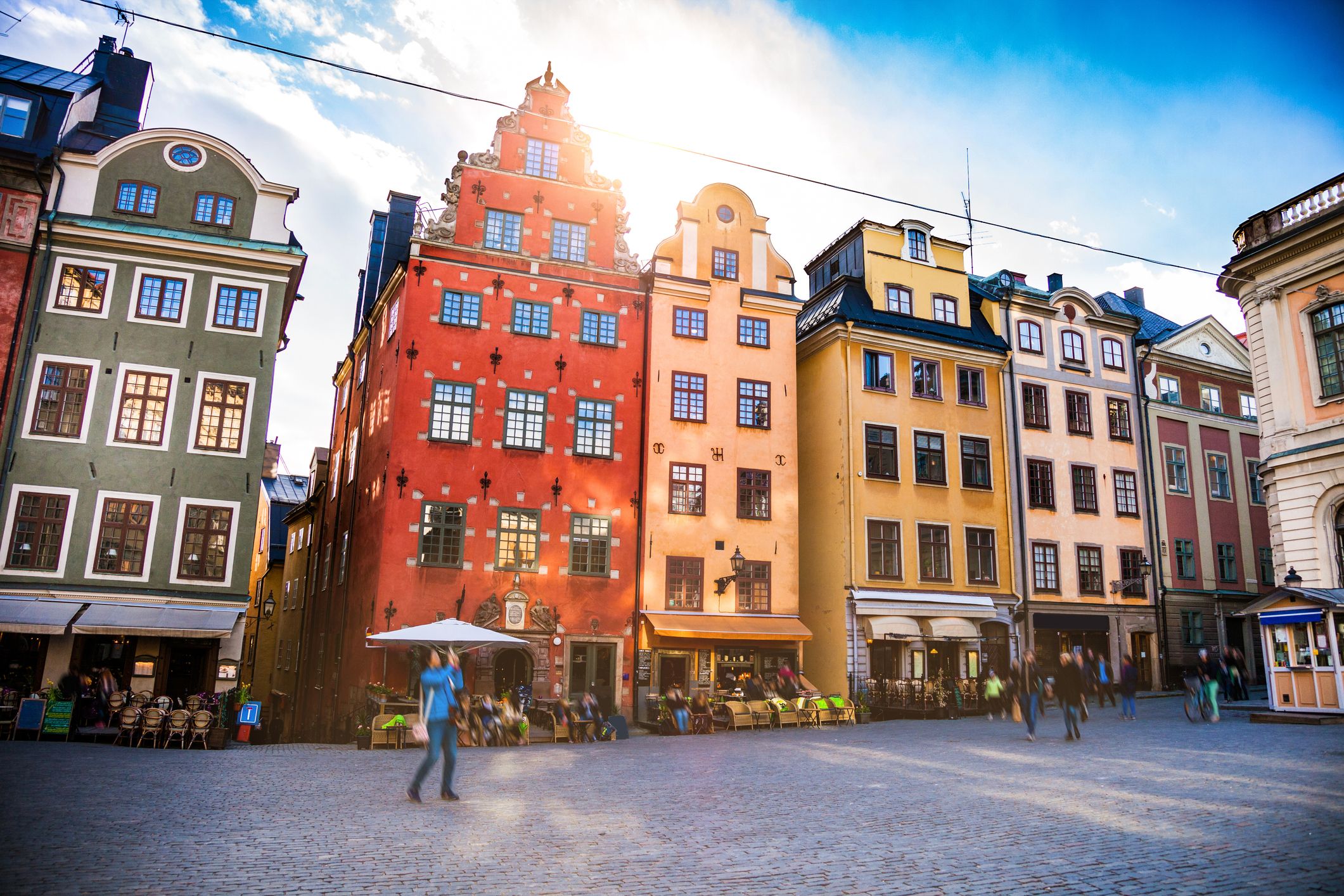 Stockholm, Sweden, Old town and town square.