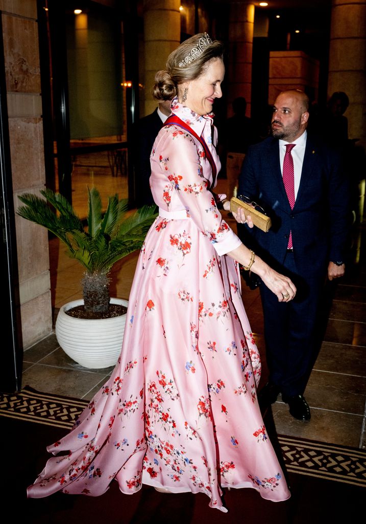 Hereditary Princess Sophie heading to the royal banquet