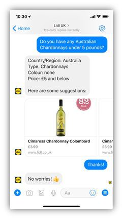 Lidl wine chatbot