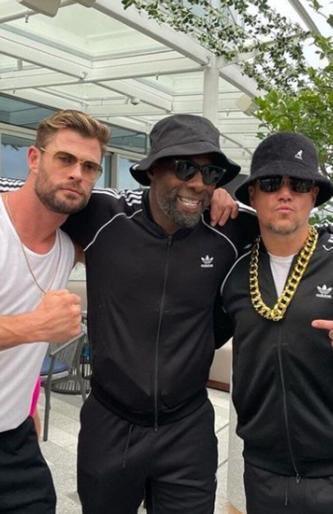 Chris Hemsworth, Idris Alba and Matt Damon party at  Crown Sydney