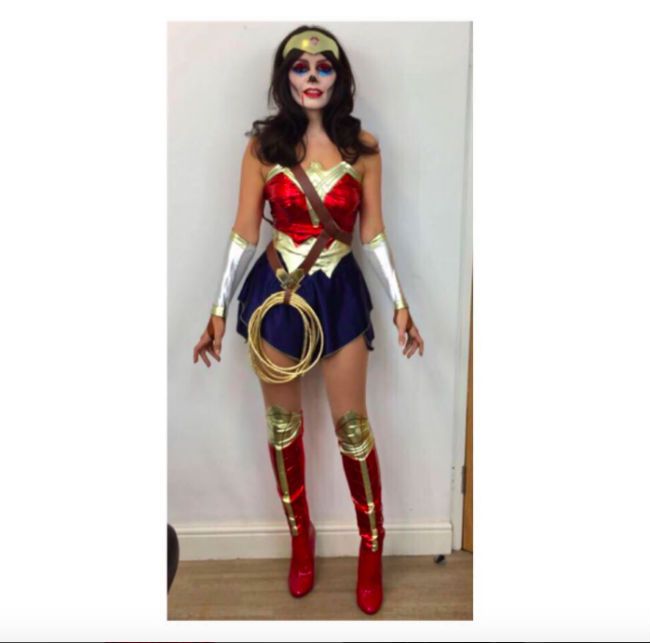 holly willoughby wonder woman costume