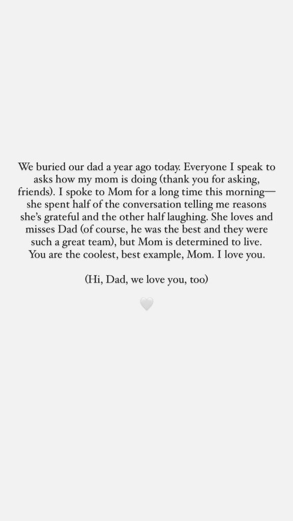 Jennifer penned an emotional tribute 