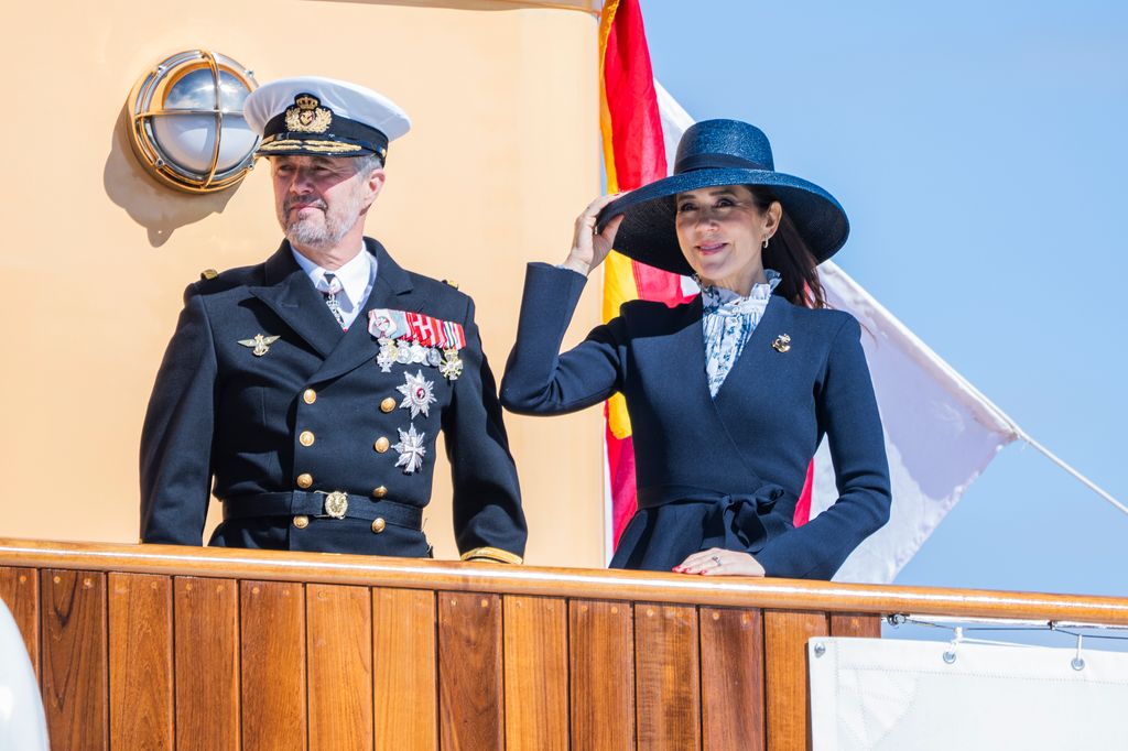 Frederik and Mary on board Royal Ship Dannebrog 