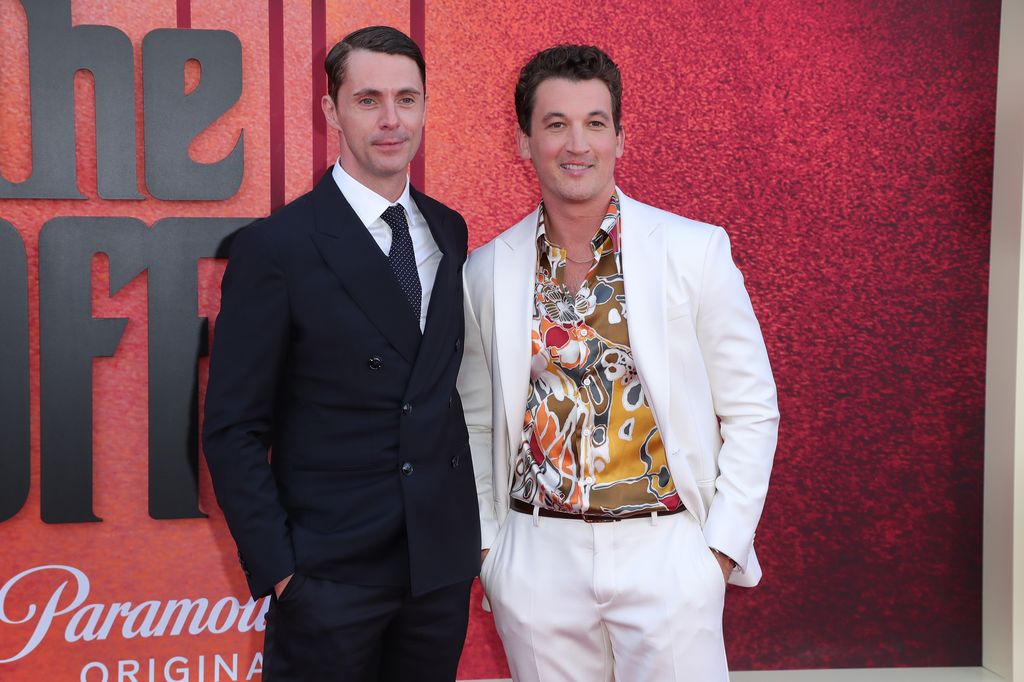 Matthew Goode and Miles Teller 