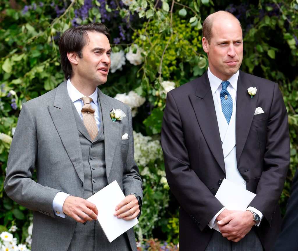 William van Cutsem and Prince William, Prince of Wales at Duke of Westminster's wedding