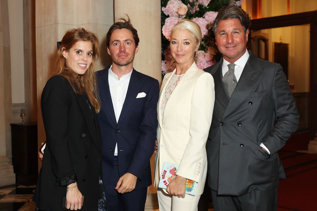 Princess Beatrice and Edoardo Mapelli Mozzi stood with Tamara Beckwith and Giorgio Veroni