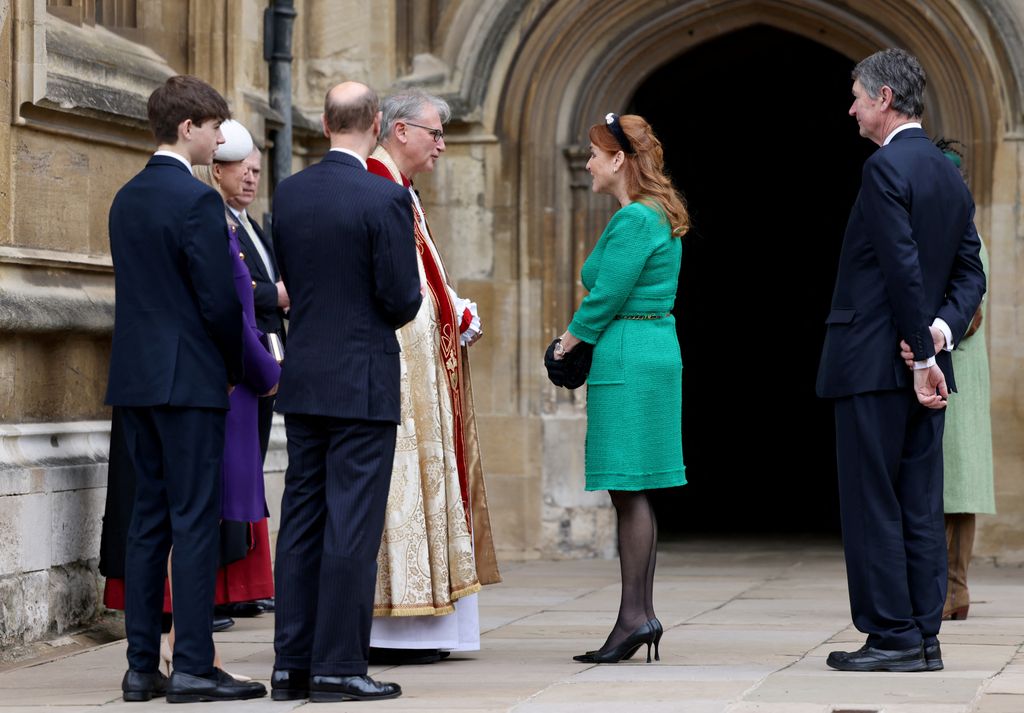 The royals attended the Easter Mattins service at Windsor Castle 