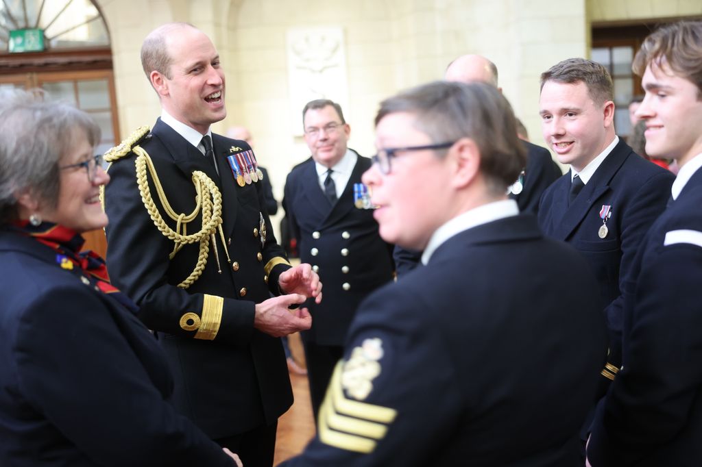 Prince William at naval college reception