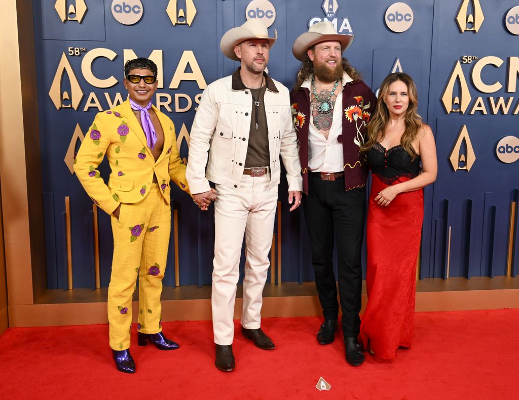 Abi Ventura, T.J. Osborne, John Osborne, Lucie Silvas at The 58th Annual CMA Awards at Bridgestone Arena on November 20, 2024 