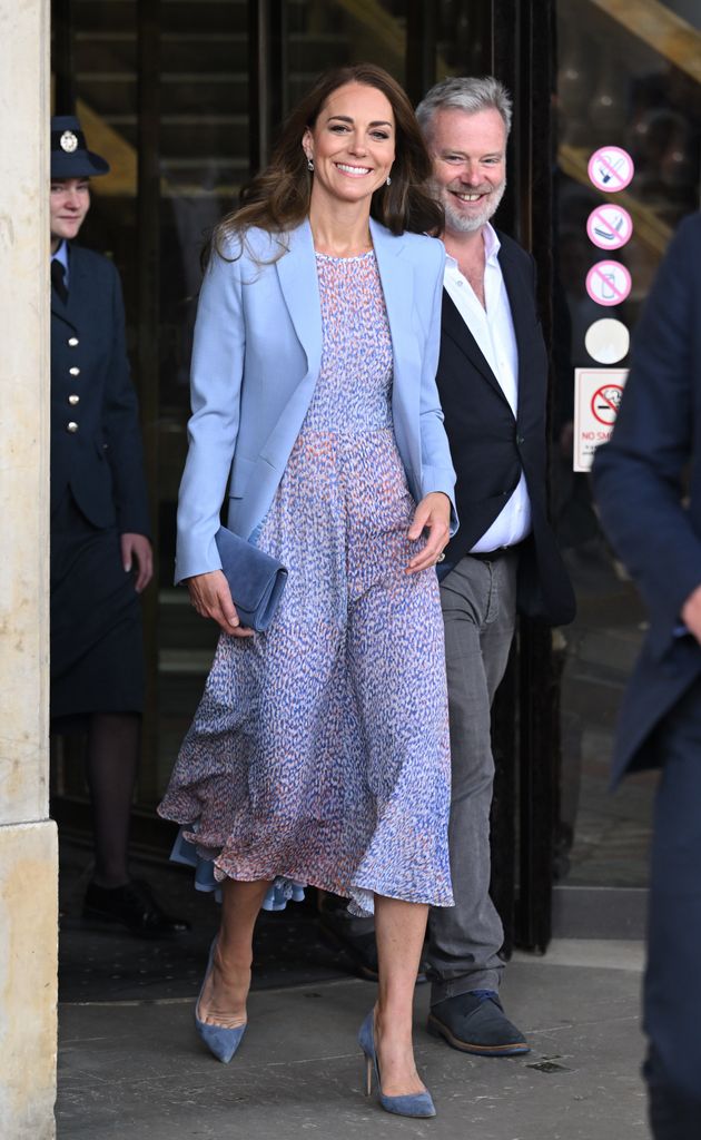 The Princess of Wales wearing L.K. Bennett during an official visit to Cambridgeshire in June 2022