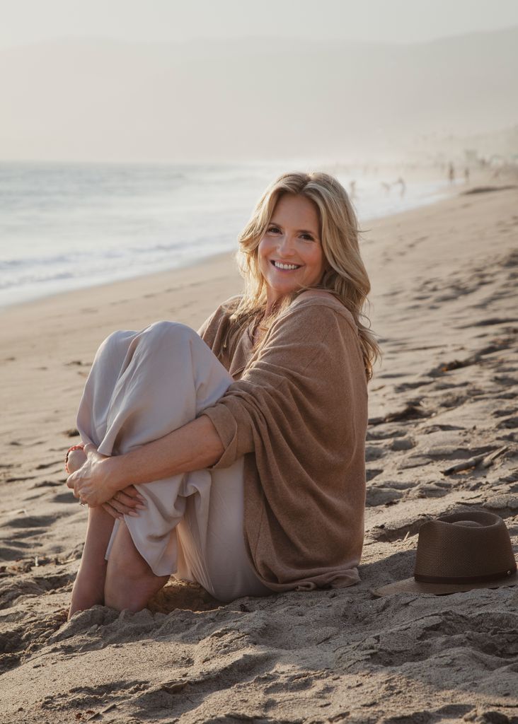 Penny Lancaster posing for exclusive HELLO! photoshoot