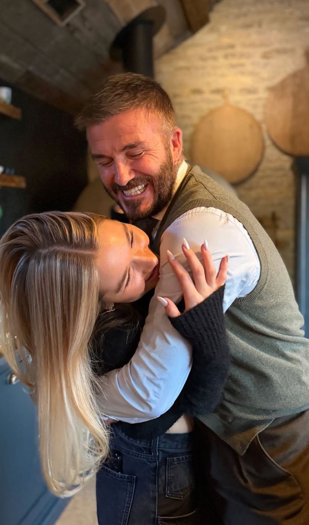 Victoria shared a cute moment between David and Harper