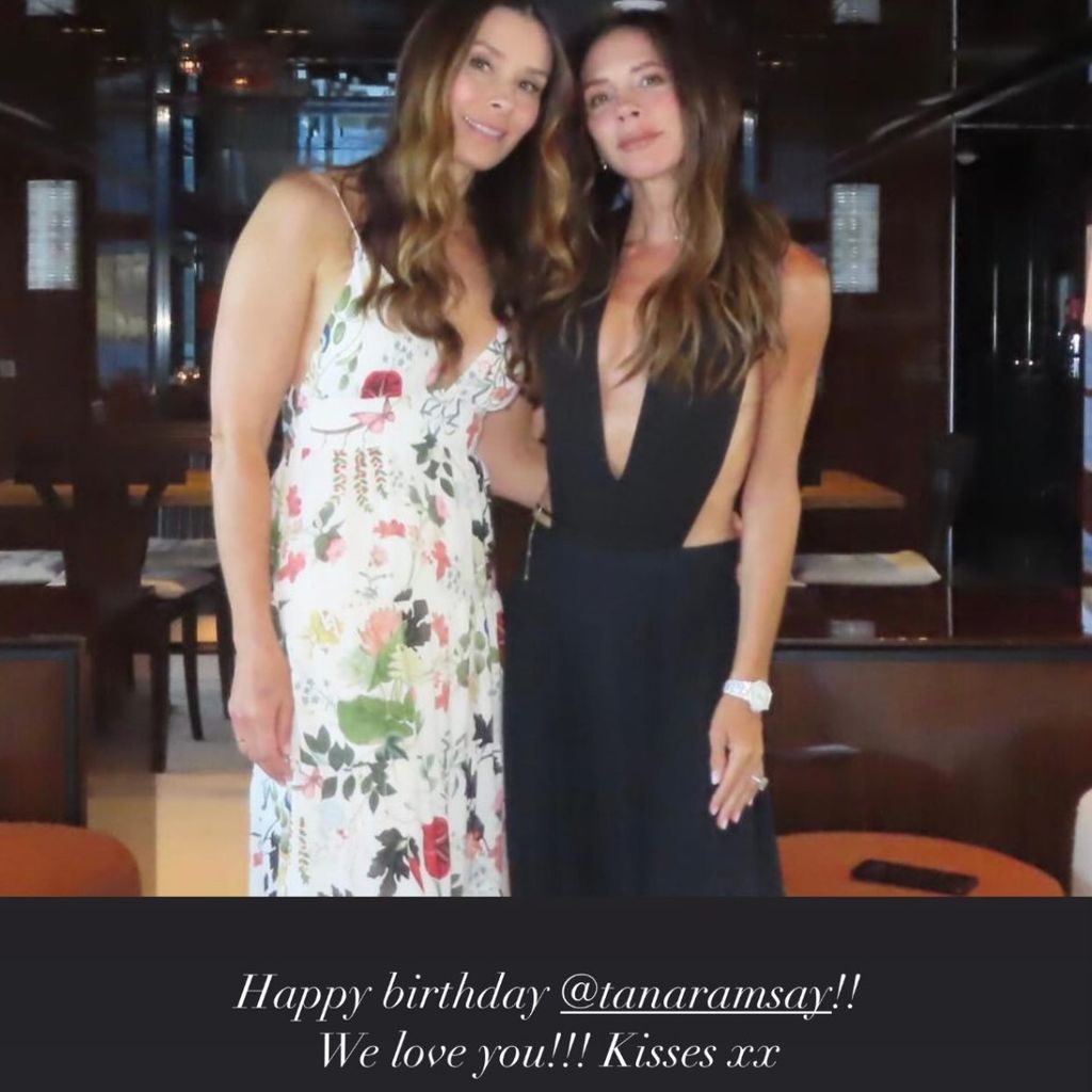 Victoria Beckham's birthday tribute to Tana Ramsay Instagram