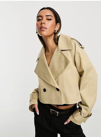 ASOS Cropped Trench Coat