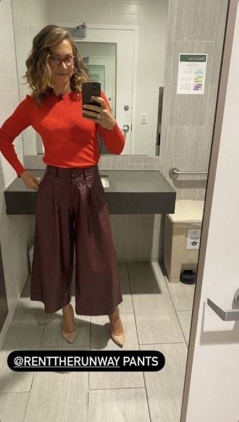 ginger zee leather pants criticism