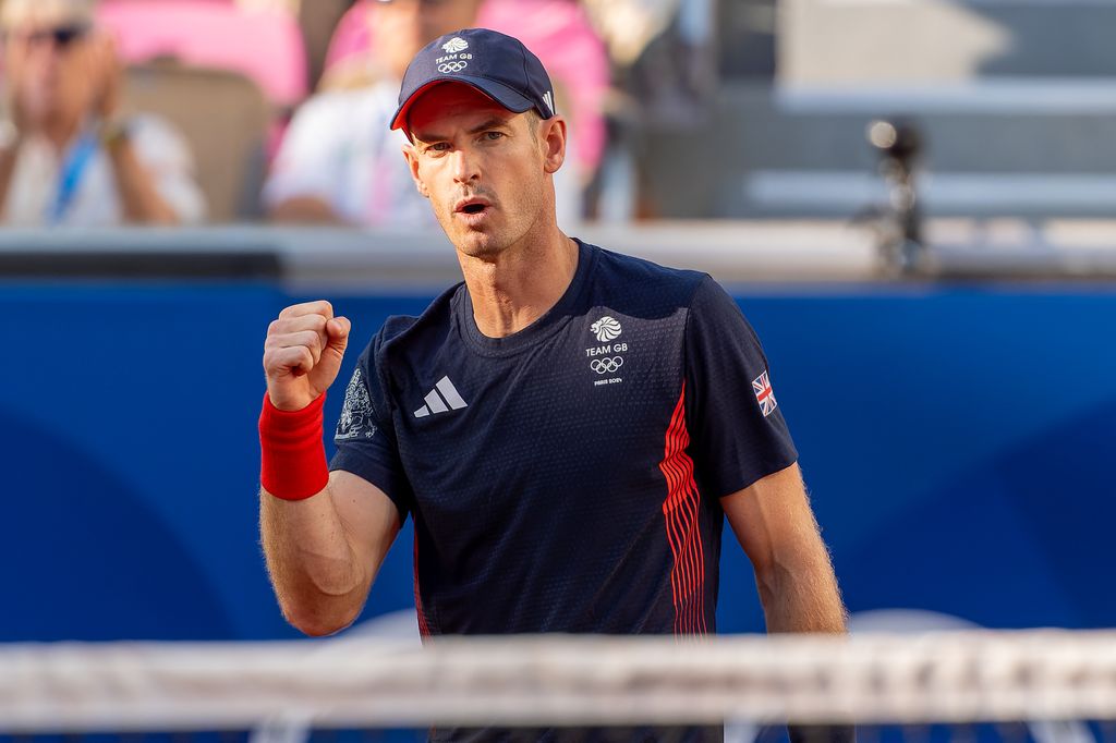 Andy Murray playing at the Olympics