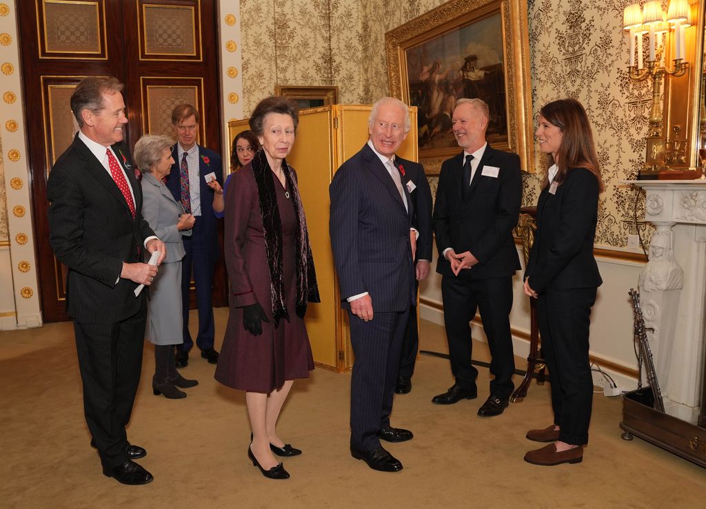 Anne alongside King Charles at buckingham palace