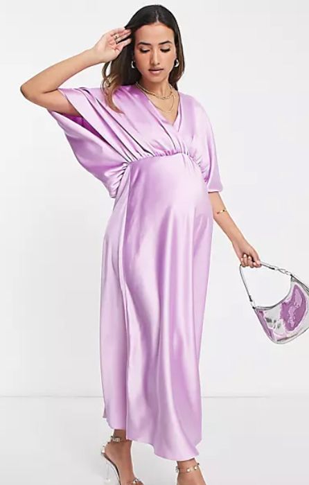 lilac asos bridesmaid dress