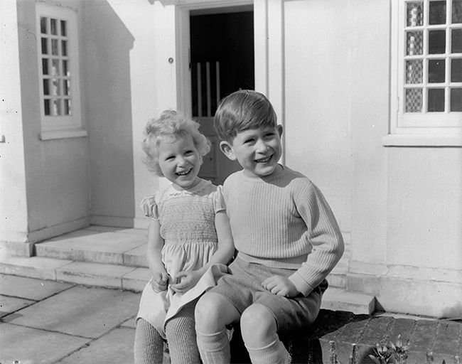 prince charles and princess anne as children