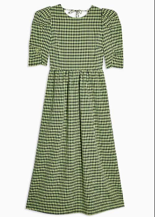 topshop checked dress