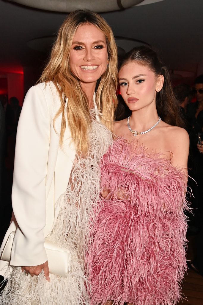 Heidi Klum and Leni Olumi Klum attend the amfAR Cannes Gala 30th edition presented by Chopard And Red Sea International Film Festival after party at Hotel du Cap-Eden-Roc on May 23, 2024 in Cap d'Antibes, France.