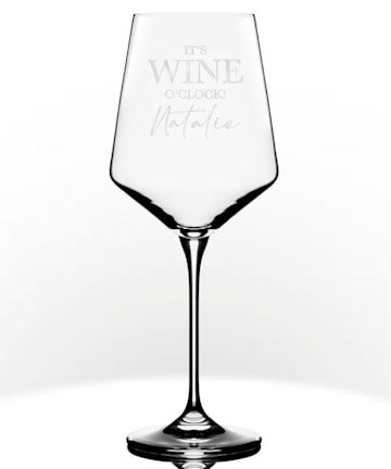 personalised wine glass