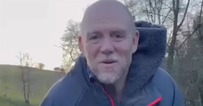Mike Tindall shares video of him taking a dip in budgy smugglers
