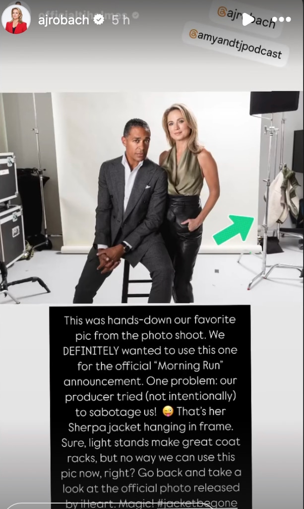 Amy Robach opened up about her 'sabotaged' photoshoot with T.J. Holmes