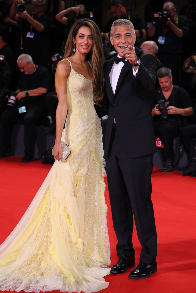 Amal Clooney yellow dress Venice Film Festival 2024