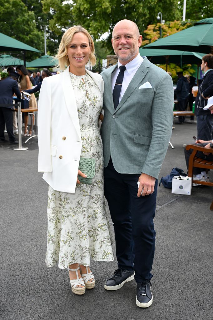 Mike and Zara Tindall at Wimbledon