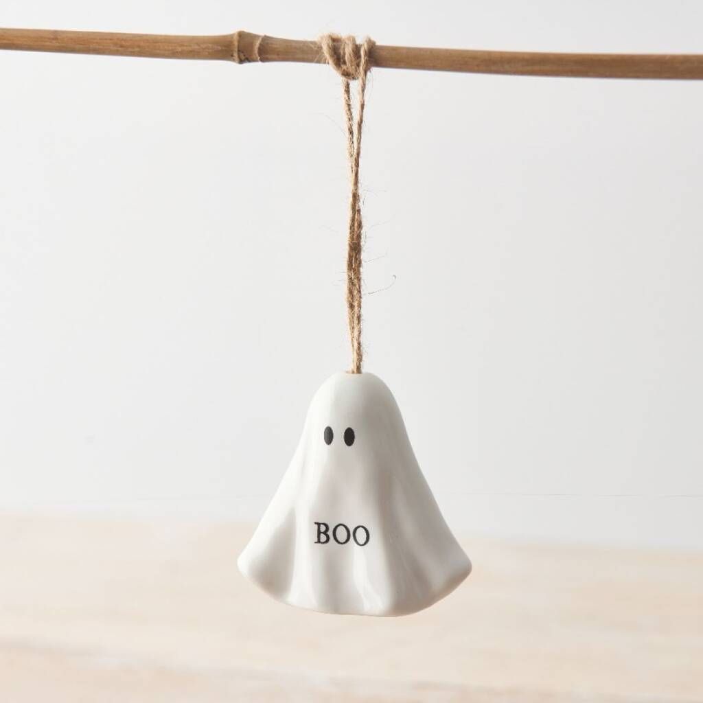 Hanging ‘Boo’ Ghost Halloween Decoration by Nest Gifts