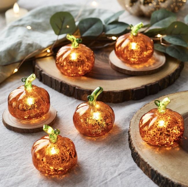 mini pumpkin lights