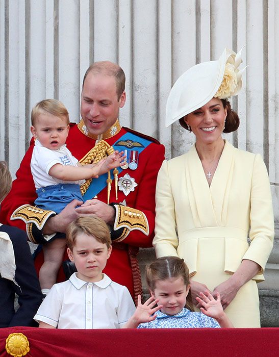 the prince and princess of wales with their three children