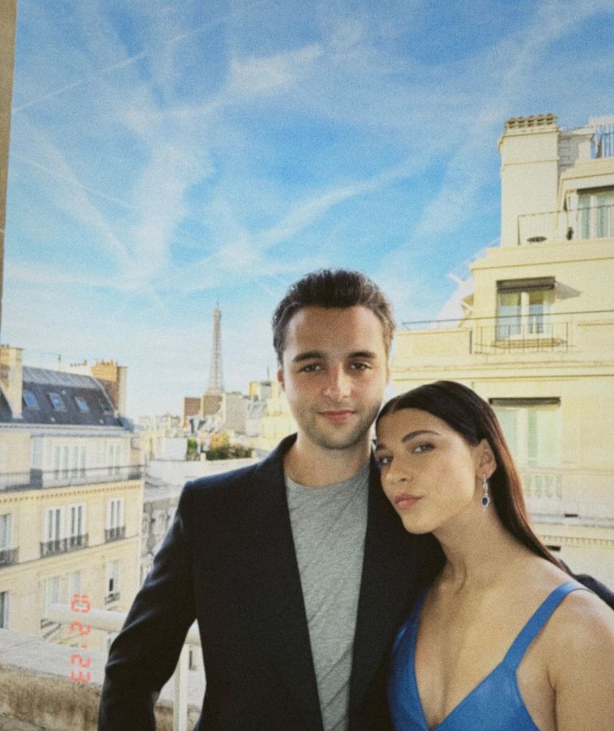 Phoebe Gates on vacation in Paris with Arthur Donald