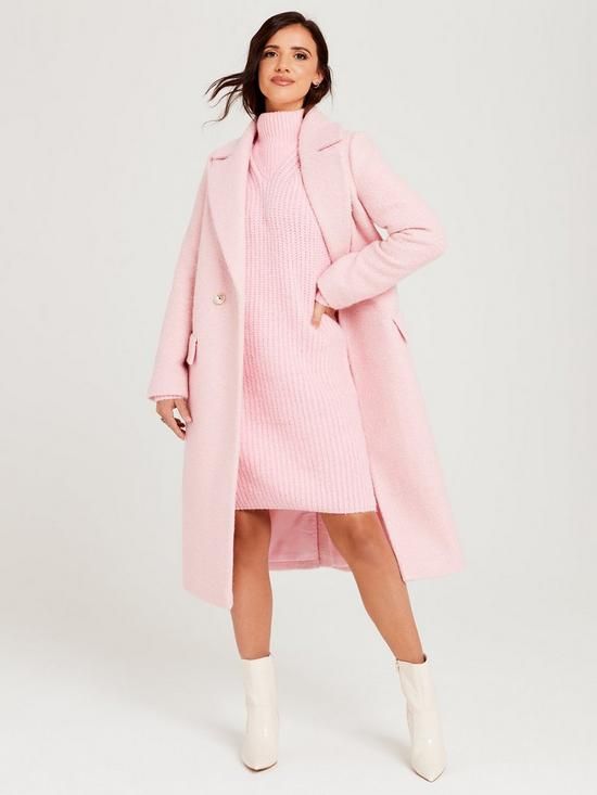 very pink coat 