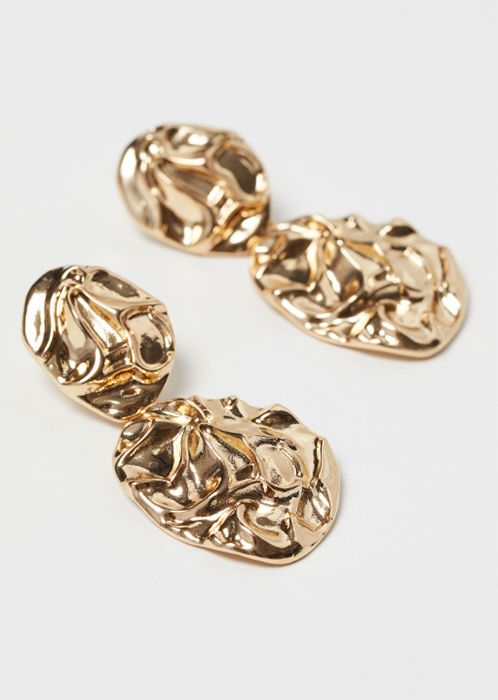 gold earrings h and m