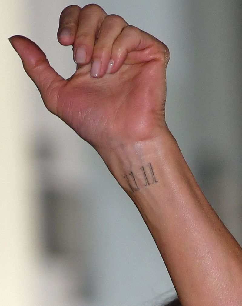 Jennifer Aniston also has a tattoo on her wrist 