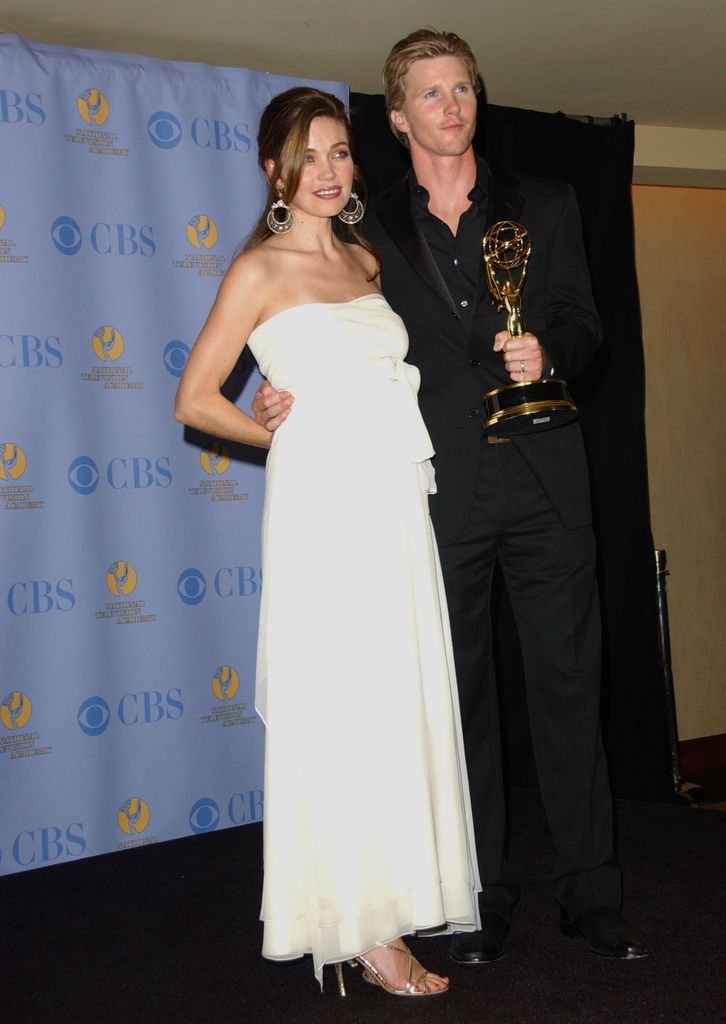 Amelia Heinle and Thad Luckinbill of "The Young and the Restless," winner Outstanding Drama Series
