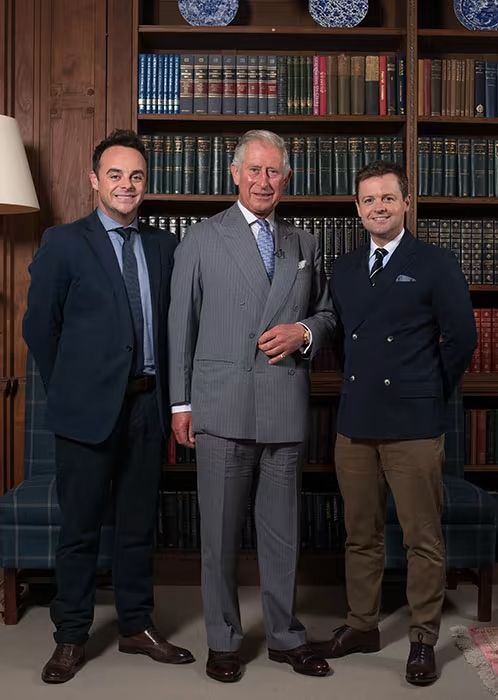 charles with ant and dec in dumfries library